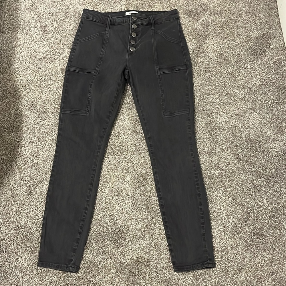 Pistola Cloudy Gray Button Fly Skinny Mid Rise size 28